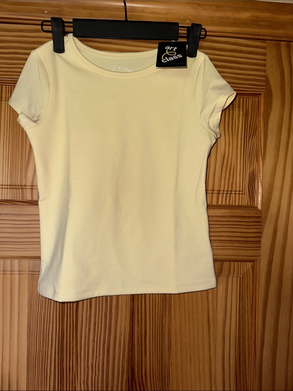 Art Class kids yellow Short-Sleeve Scoop Neck Top NWT